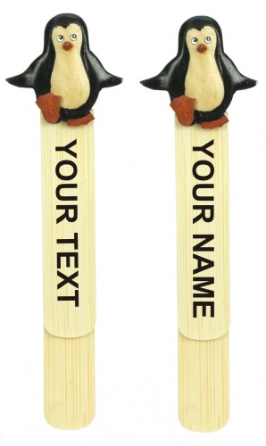 5007 : Penguin Bookmarks (Pack Size 36) with optional Engraving Price Breaks Available